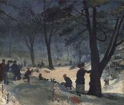 William Glackens Central Park oil painting picture wholesale